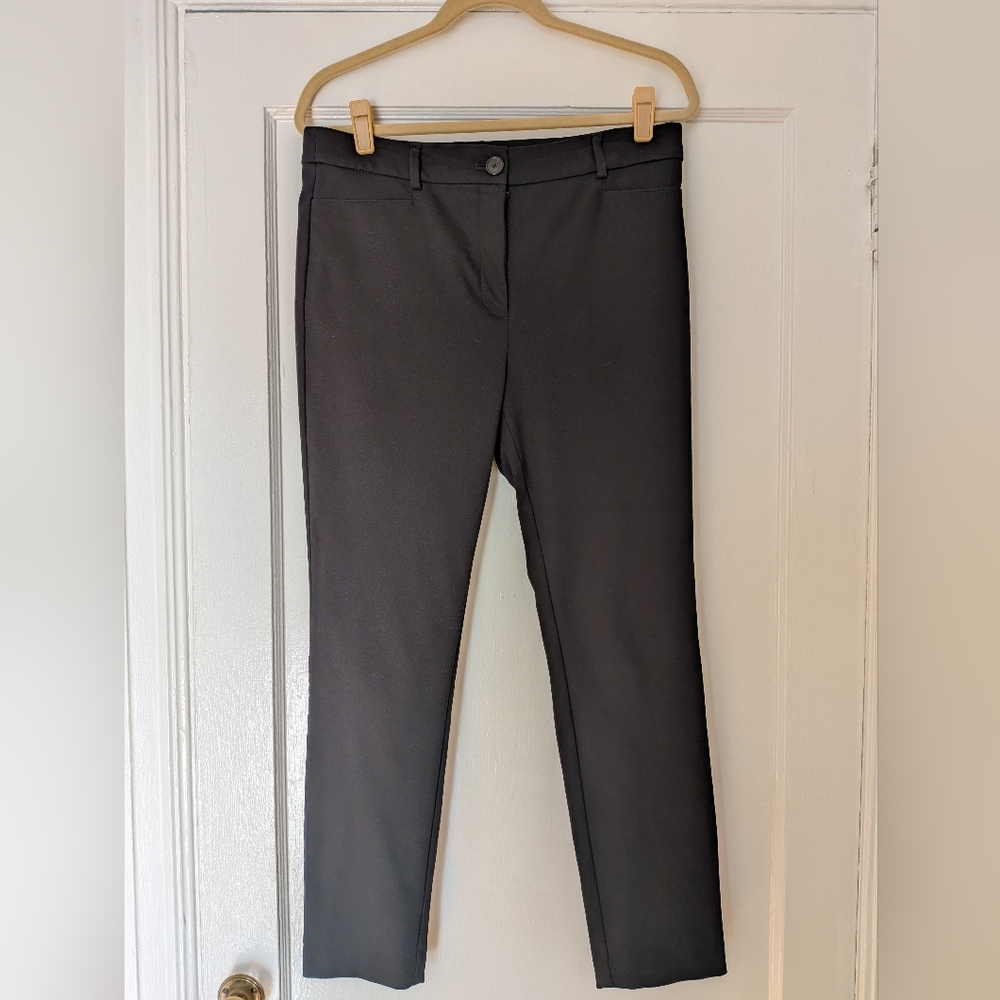 Loft Perfect Skinny Pants Black Mid-rise Size 10 EUC